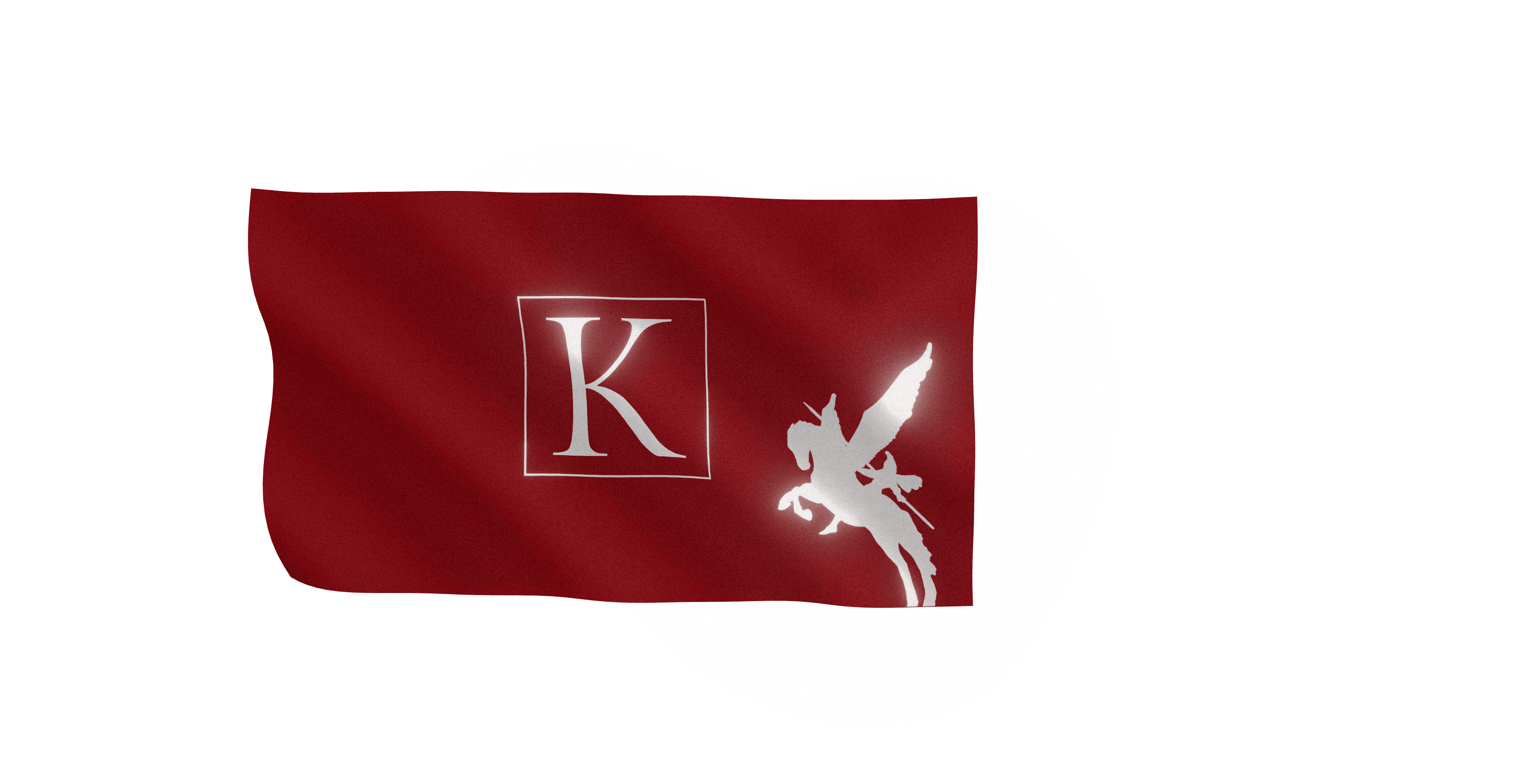 Bandera de Kavaliero en movimiento